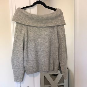 Off the shoulder sweater